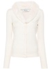 Blumarine Beige Fine Faux Fur Cardigan