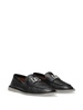 logo-plaque leather loafers