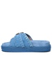 Mou 'Rope' Blue Suede Sandals