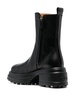 Black Gomma Boots with Zipper