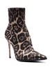 Eva 100mm leopard-print boots