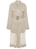 Neutral Decortiqué Reversible Trench Coat