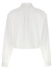 Cropped Logo Shirt Shirt, Blouse White