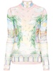 Casablanca Top With Graphic Print