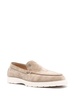 ridged-sole suede loafers