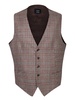 Tagliatore Checked V-Neck Waistcoat