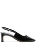 Aeyde Eliza Patent Calf Leather Black Shoes