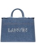 logo-embroidered tote bag