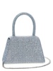 Self Portrait 'Blue Rhinestone Denim Micro' Handbag