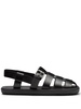 Prada Interwoven Straps Flat Sandals