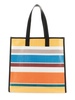 Etro Logo Detailed Striped Tote Bag