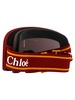 Chloé Eyewear Cassidy Logo Jacquard Ski Goggle