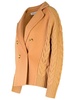 Max Mara 'Micio' Beige Wool Blend Cardigan Woman