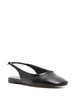 DANI NAPPA LEATHER BLACK FLATS