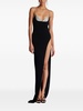 Balmain Thin Strap Knit Long Slit Dress Clothing