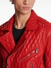 Balmain Quilted Lambskin Biker Jacket Clothing