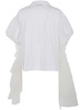 Simone Rocha Puff Sleeve Tulle Frill Polo Shirt Clothing