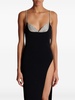 Balmain Thin Strap Knit Long Slit Dress Clothing