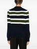 Brushed Stripe Crew Neck Sweater