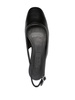 DANI NAPPA LEATHER BLACK FLATS