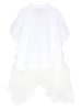 Simone Rocha Puff Sleeve Tulle Frill Polo Shirt Clothing