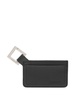 Le Porte-cartes Cuerda cardholder in calfskin leather with carabiner