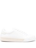 logo-debossed tonal leather sneakers 