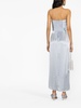 Grey Barrow Draped Silk Maxi Dress