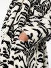 white zebra-print faux-fur coat