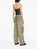 belted-waist Blouson trousers