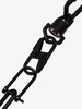 black Carabiner chain necklace