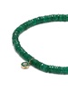 14K yellow gold Small Station aventurine and diamond bracelet