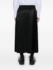 Pleated Elasticated-Waist Kilt Skirt