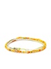 14K yellow gold beaded and cord bracelet set