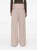 Neutral Folded-Waist Tailored Trousers