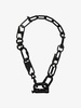 black Carabiner chain necklace