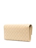 neutral Intrecciatio nappa leather clutch bag