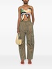 Green High-Waist Tapered Trousers