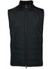 quilted logo-print gilet