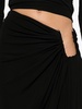 Odessa draped midi skirt