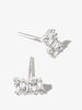 18K White Gold Classic Shimmer Diamond stud Earrings