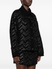 zigzag-woven lurex-detailed cardigan