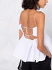 White Selena Peplum Top