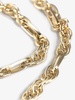 14K Yellow Gold Small Mixed Link Necklace