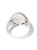 18K white gold Chevaliere diamond signet ring