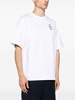 White Logo Print Organic Cotton T-shirt