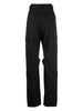 Black Wide-Leg Crepe Cargo Trousers