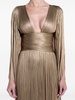 Gold-Tone Alana Flared-Sleeve Gown