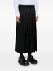 Pleated Elasticated-Waist Kilt Skirt