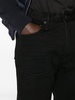 Black Mid-Rise Slim-Cut Jeans